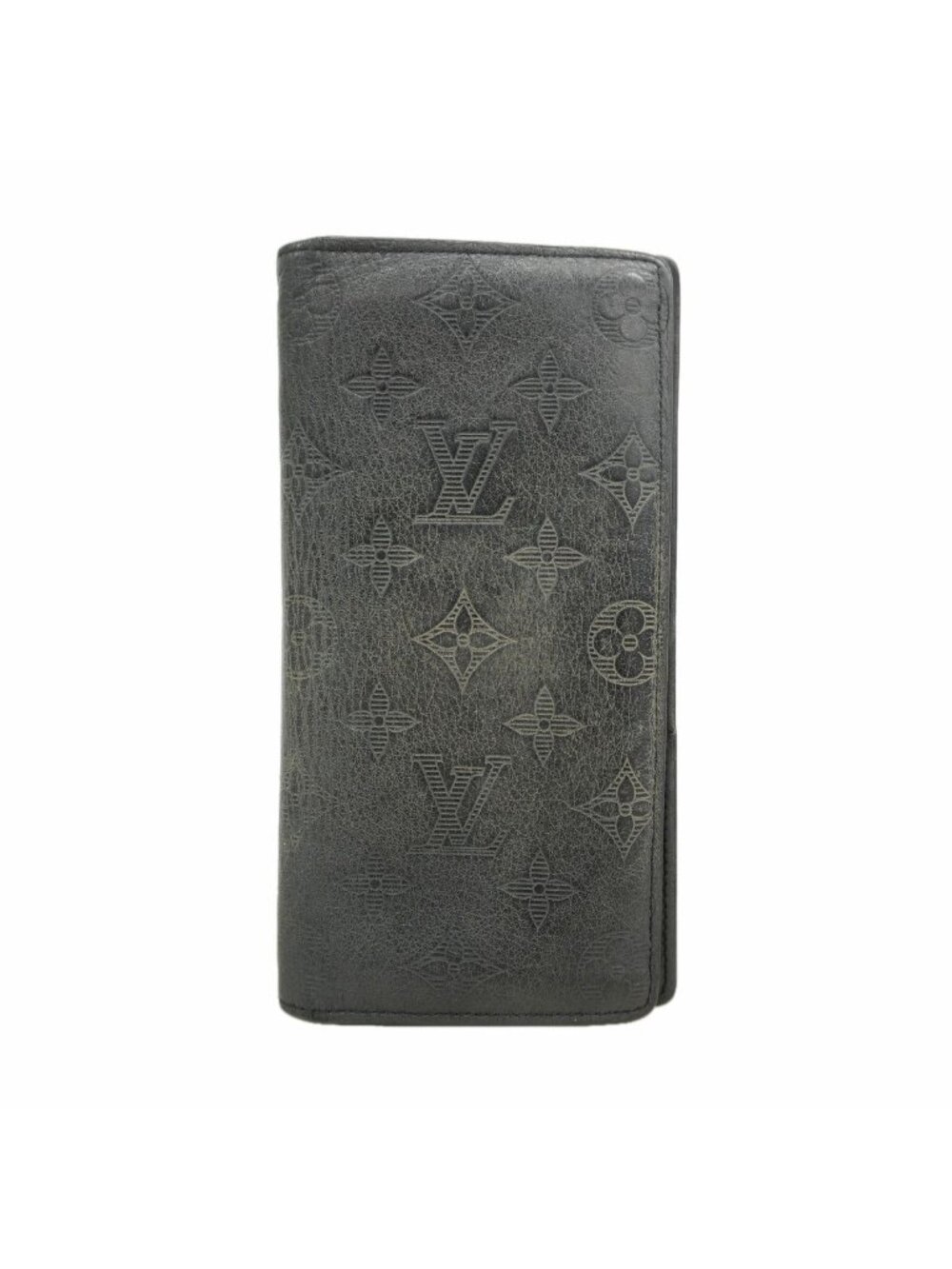 Louis Vuitton Wallet Monogram Shadow Portefeuille Brazza Black